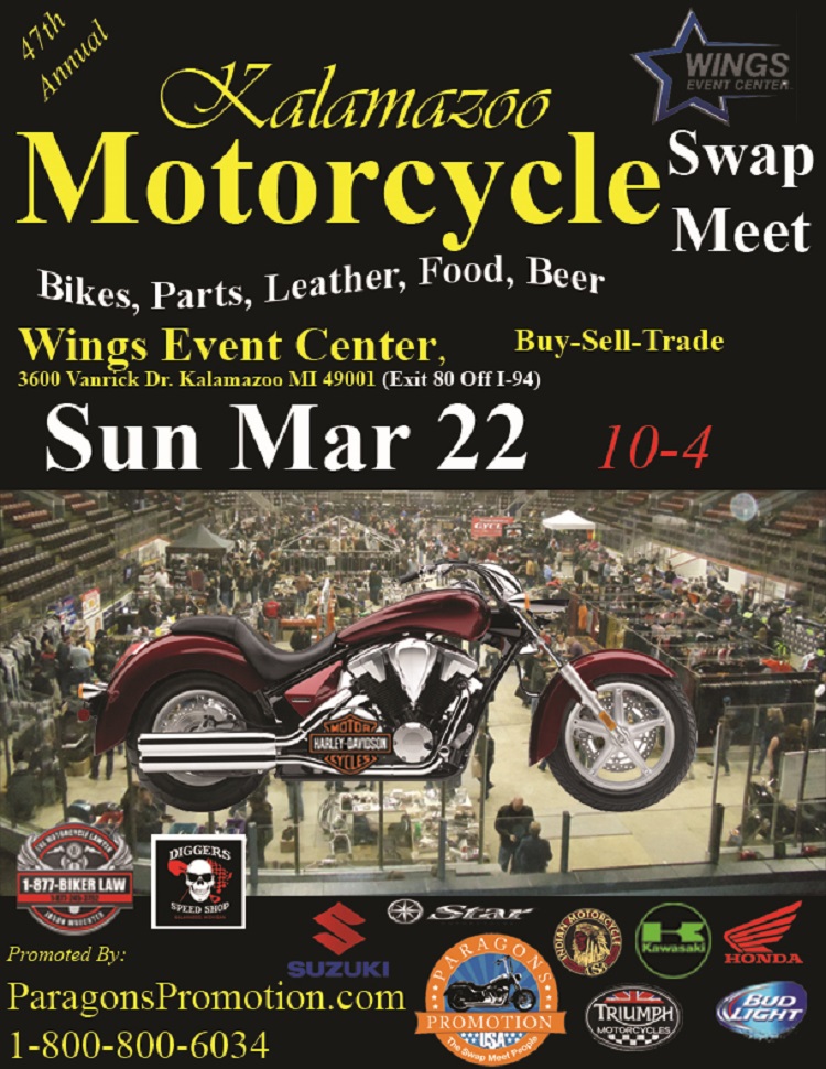 Annual Kalamazoo Motorcycle Swap Meet Kalamazoo, Michigan Lets Ride