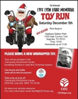 Annual Lyfe Lyon Livar Memorial Toy Run