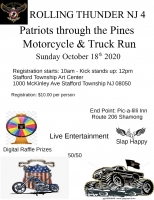 Patriots Through The Pines Motorcycle & Truck Run 